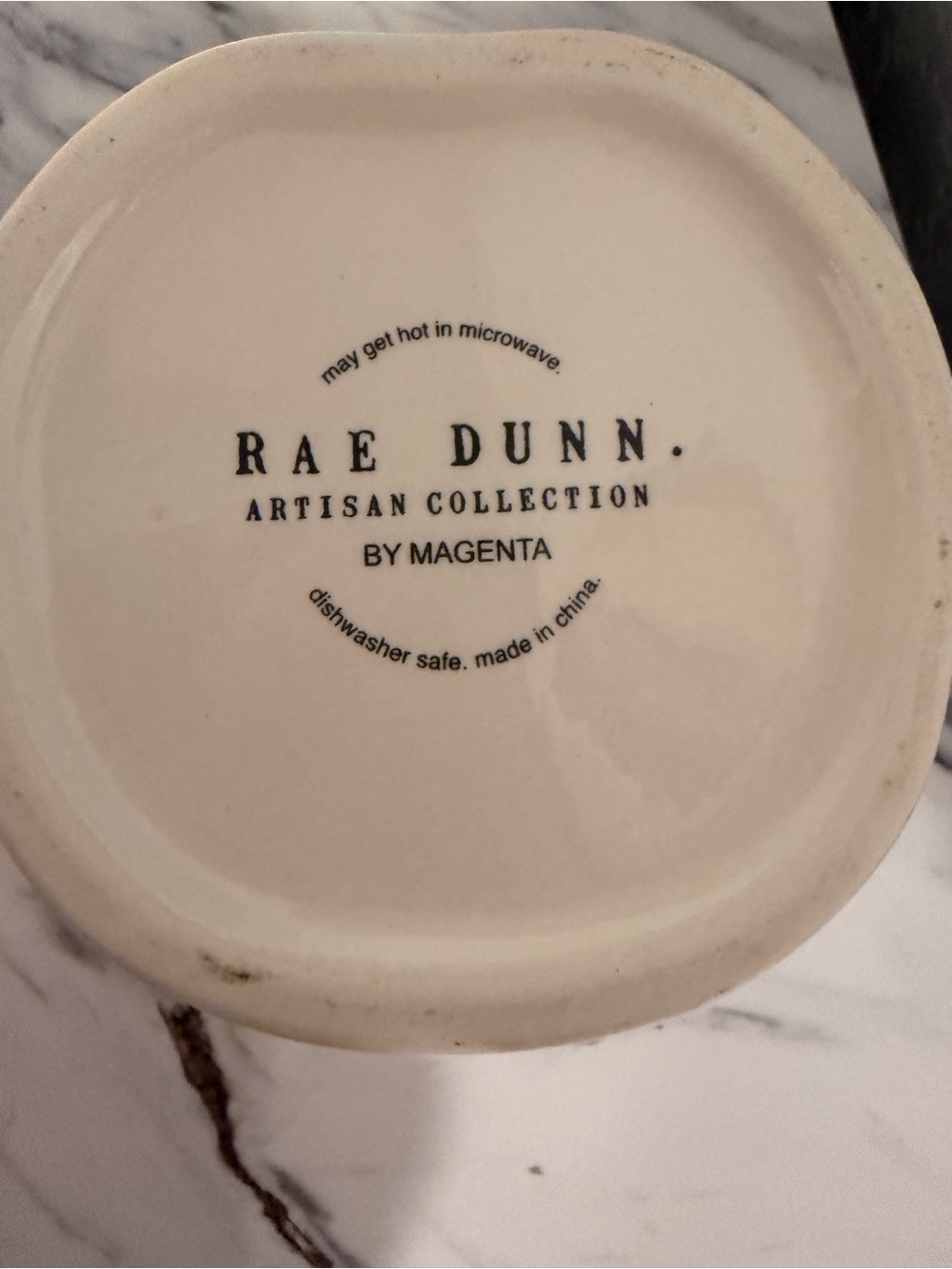 Rae Dunn Patience Mug Cream Ceramic Farmhouse Coffee Cup Large Long Letters - Picture 8 of 9